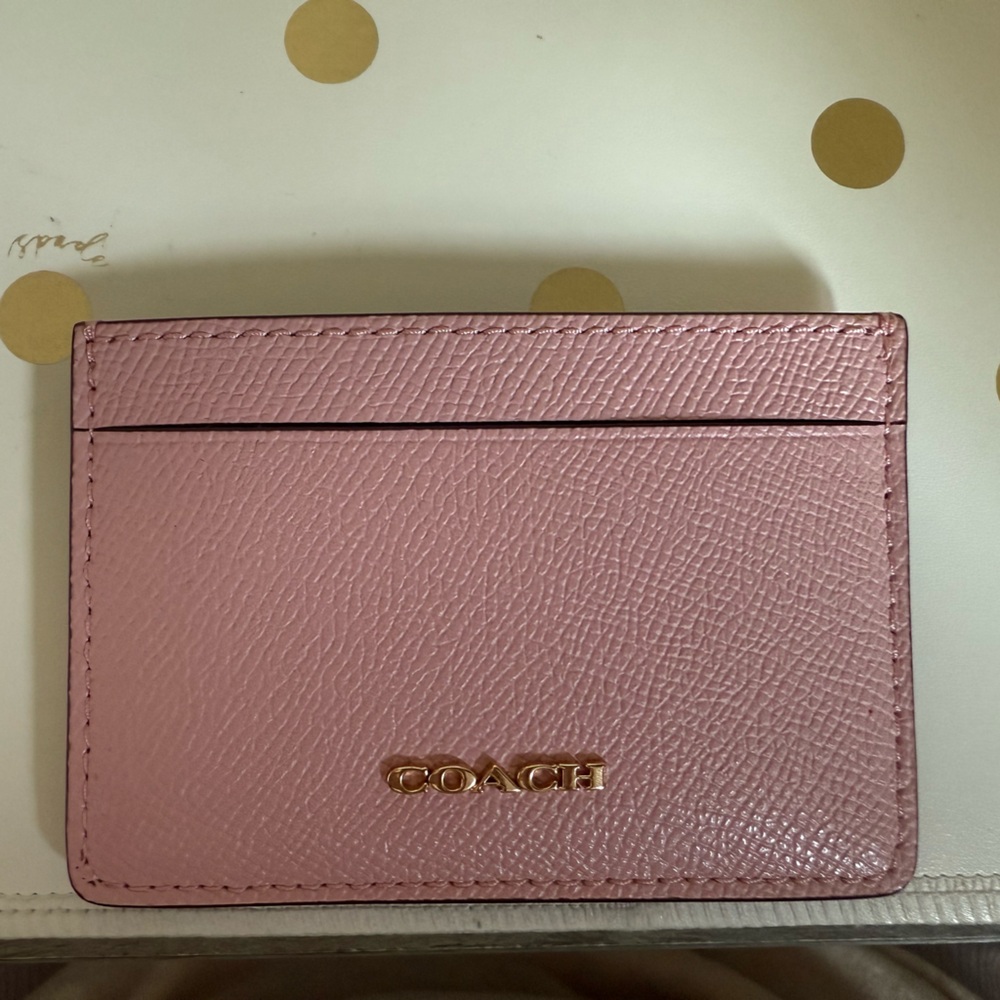 Coach Blush Pink Card Case
